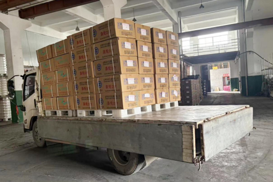 DTY produktionsfärdig produktlager