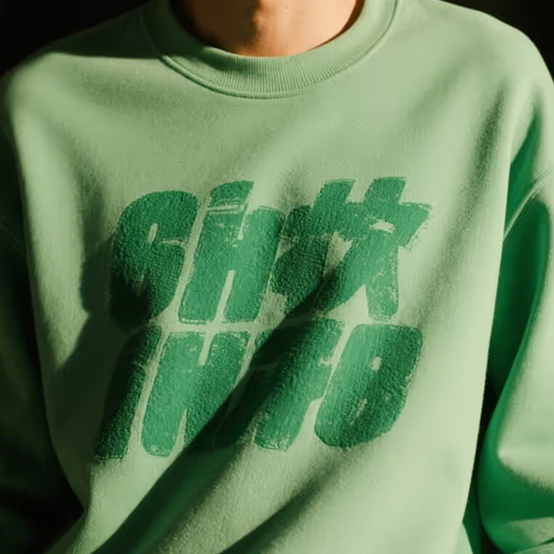 Varmt sweatshirttyg i ren bomull som andas